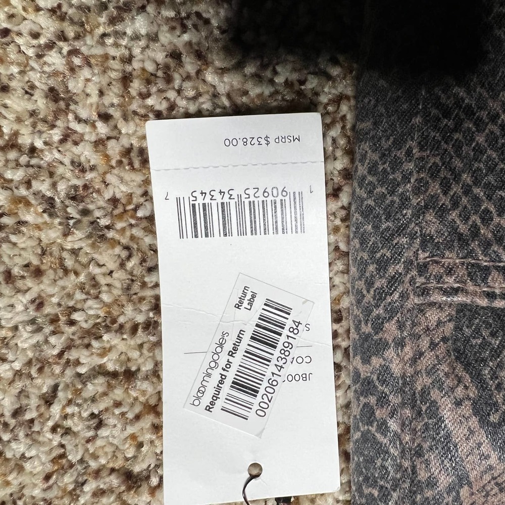 NWT J. Brand Hi Rise Crop Skinny Jeans Snake Print Brown Black Womens Size 25x26 - Picture 12 of 12